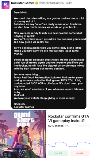 if Rockstar was honest